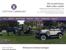 Tablet Screenshot of cottamcarriages.co.uk
